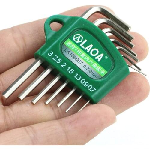 LAOA Mini Hexagon Wrench S2 Socket Head Wrench with Magnetic Ball Head Spanner Tools Allen Key Wrenche Kit