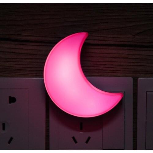 5PCS LED Smart Light Sensor Control Night Light 100-240V Flat Plug Mini Moom Bedroom lamp For Baby Gift Romantic Colorful Lights
