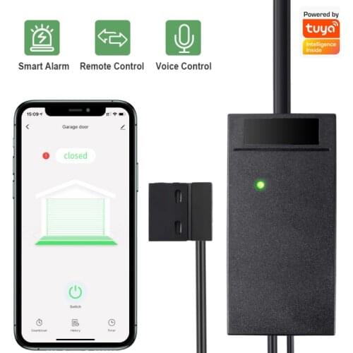 Tuya Wifi Garage Door Opener Intelligent Garage Door APP Remote Voice Conrtroll Wireless Controller Work with Alexa Google Home