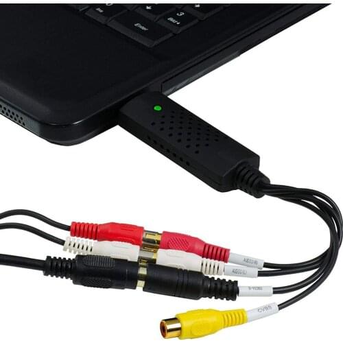 VCR VHS TV to DVD DVR Digital Converter Audio Adapter Video Tuner Box Grabber Compatible USB 2.0 Video Capture Card