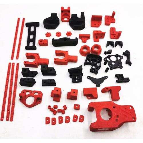 Voron V0.1 3D Printer e-sun filament ABS+ printed parts kit Frame Plastic Parts Black/Red 3d printed parts for the voron v0.1
