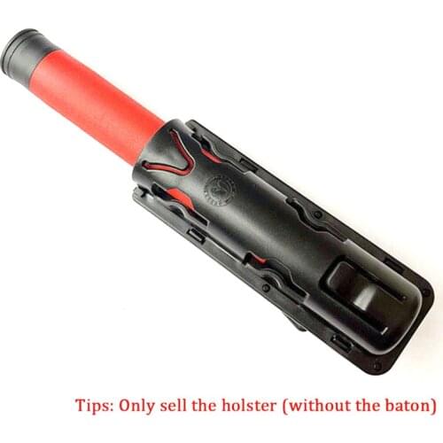 Black Hard Baton Holder Case for telescopic baton defense Extensible 360Degree Rotation GAS Baton Holster for police baton stick