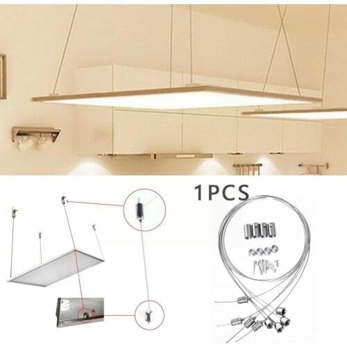 1 Pcs 100cm Silver Color Steel Lamp Wire Cord For DIY Light Accessoires Craft Cord Lamp Adjustable Lamp Wire U8A3