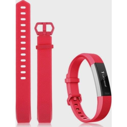 11 Colors Soft Silicone Buckle Bracelet Smart Wristband Strap For Fitbit Alta Band Unisex Trendy Secure Wristband Bracelet