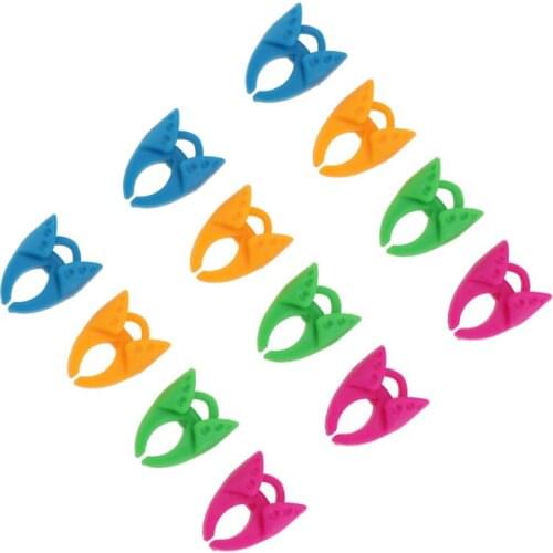 12PCS Silicone Bobbin Clip, Winding Bobbin Clip, Thread End Falling Prevention Bobbin Clip