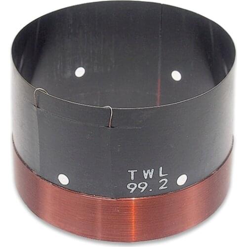 Finlemho 99.2mm Subwoofer Voice Coil High Power Bass Speaker Repair Parts With 2 Layers Copper Wire Black Aluminium Former