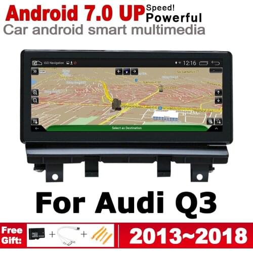 IPS Android 7.0 up Car Multimedia Player GPS Navigation For Audi Q3 8U 2013~2018 MMI Original Style HD Screen 2GB+32GB WiFi BT
