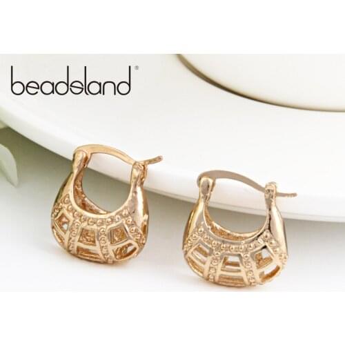 Beadsland Drop Earrings Copper Electroplating Gold Hollow Ship Design Fashion Individual Woman Girl Party Festival Gift 40343