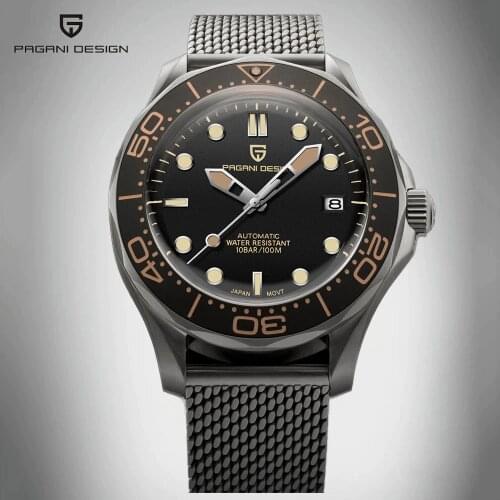 PAGANI DESIGN Watches Men Top Brand Luxury Japan NH35 Clock Mechanical pilot Waterproof Sport Watch reloj automatico de hombre