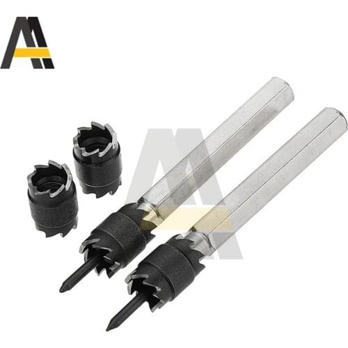 3/8" (9.5mm) 5/16"(8mm) Double Sided Rotary Spot Weld Cutter Remover Hex Shank Sheetmetal Drill Bit Sawtoot Point Drill HSS