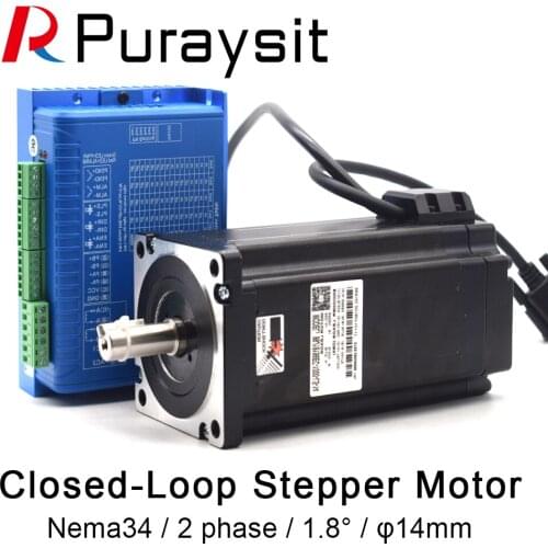 Hybrid NEMA34 12Nm Closed Loop Step Motor Driver Kit 2HSS86H+86J18156EC-1000 servo driver motor driver Integrated Servo Motor