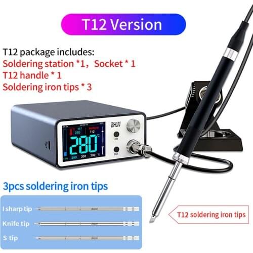 JC AIXUN T3A 200W Digital Soldering Station Mobile Phone Repair Tool Electric Solder Iron Tools with T245 T12 936 Handle Tips