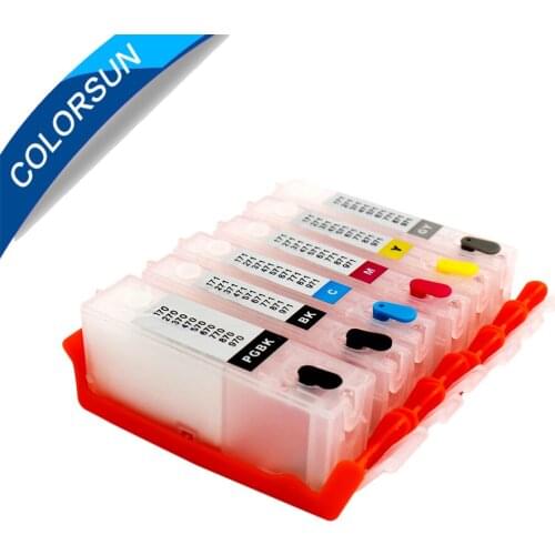 6 Colors for Canon PGI-170 CLI-171 Refillable Ink Cartridge for Canon PIXMA MG7710 MG6810 MG5710 Printer With ARC Chips
