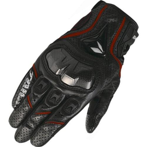 Free Shipping Touch Screen Motorcycle Gloves Leather Breathable Protection Racing Gloves Mens Motocross Gloves Guantes Moto