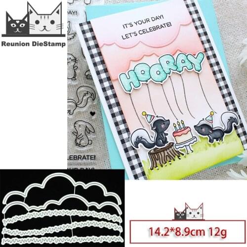 Reunion Clouds Metal Cutting Dies Scrapbooking Craft Mold Cut Die Stencil Handmade Paper Card Make Template 2021 New