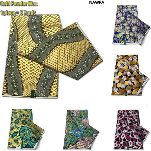 2021 new fashion veritable gold print african real wax 100% cotton ankara wax ghana kente style sewing material fabric C4574-2