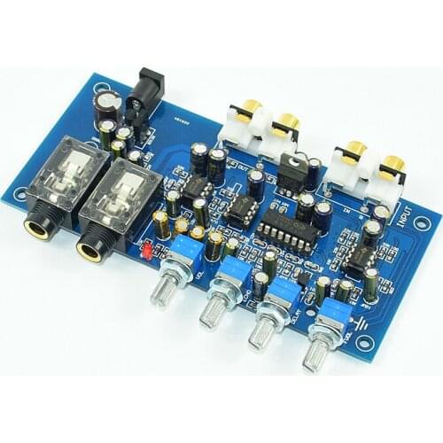 Use Original PT2399, NE5532 Karaoke Board DC 12-15V 140x66x25mm Luxury Power Amplifier Front Board