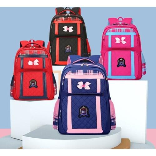 New Teenagers Girls Orthopedic School Bags Children Primary Student Princess Waterproof Backpack Fashion 1-6 Grade Kids Bookbag