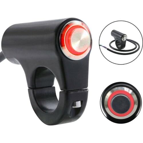 22mm Motorcycle Switch Handlebar Fog Light Motorbike Horn Push turn signal Button waterproof Switches Start Aluminum Alloy