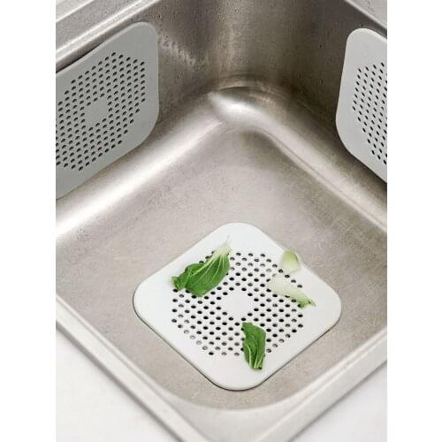 Kitchen sink anti-clogging silicone floor drain cover bathroom drain hair filter sewer outlet filter sink strainer