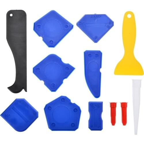 12pcs Scraper Caulking Mould Removal Set Silicone Removal Scraper Caulking Tool Kit Reusable Floor Finishing Cleaner Hand Tool