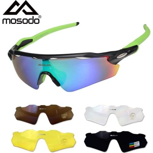 SAVA Sport Cycling Sunglasses Polarized 5 Lens Riding Goggles Mtb Bicycle Mountain Bike Glasses for Men Women Anti-UV400 Eyewear
