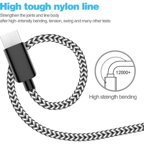 Charging USB Type C Cable Mobile Phone Kable for Samsung S8 Xiaomi Mi Mix Max 3 2 A2 2S 8 Huawei P20 Pro Mate 20 Lite