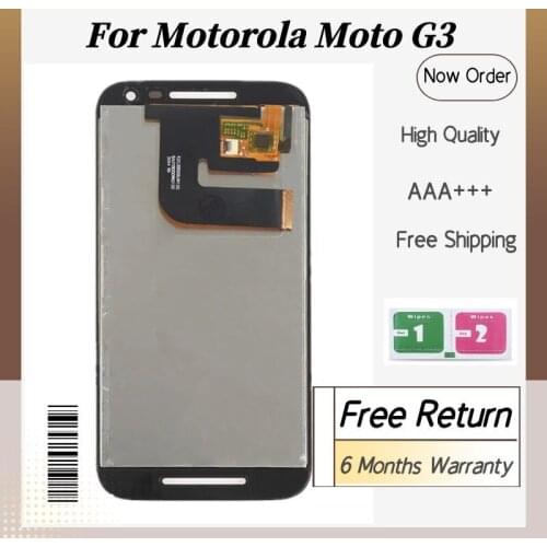 LCD Display Screen Touch digitizer Assembly Replacement For Motorola MOTO G3 G 3rd Gen XT1544 XT1550 XT1540 XT1541 100% Working