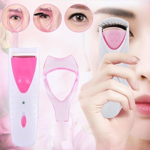 1pc Electric Eyelash Curler Long Lasting Heated Eye Lashes Hair Curler Makeup Beauty Tools Random Color