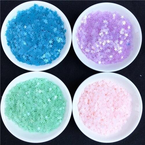 10g/Pack Matte Colors 4mm Star Shape PVC Loose Sequins Paillettes for Nails Art,wedding decoration confetti,Kids diy Accessories
