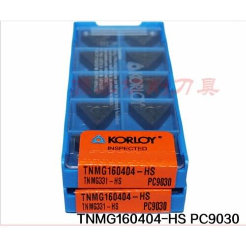 10pcs/set cnc extermal turning tool inserts cutting insert TNMG160404-HS PC9030 free shipping