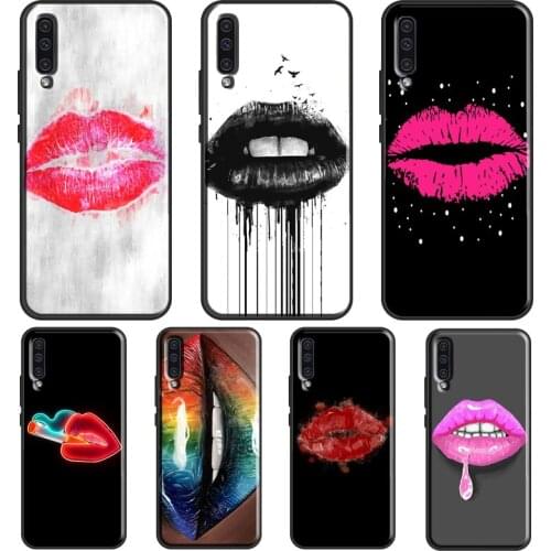 Sexy Red Lips Case For Samsung A51 A71 A41 A31 A11 A21S A20e A40 A50 A70 A02S A12 A32 A42 A52 A72 Coque