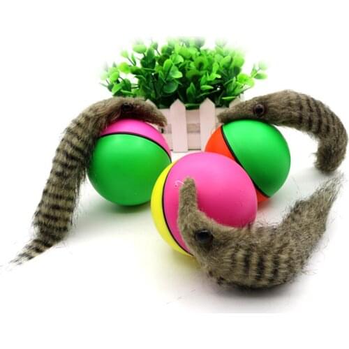 Electric Beaver Weasel Rolling Ball Teeth Grinding Toys for Pet Dog Cat Random Durability Funny Bite Squeak Toys