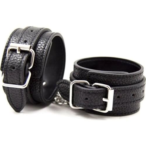 Leather Bondage Hand Ankle Cuffs BDSM Slave Restraints Adult Games Handcuffs Sex Tools Erotic Toys For Couples Fetish