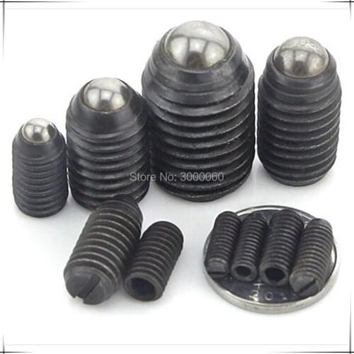 M4 M5 Grade 12.9 Black Alloy Steel Hex Socket Ball Head Spring Plunger Set Screw 50pcs/lot