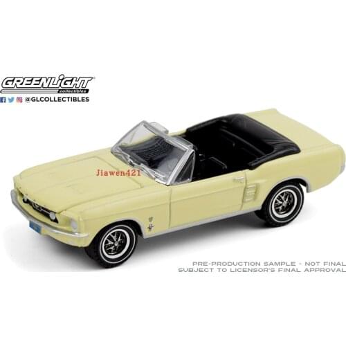 GL 1:64 1967 Ford Mustang Convertible alloy model Car Diecast Metal Toys Birthday Gift For Kids Boy