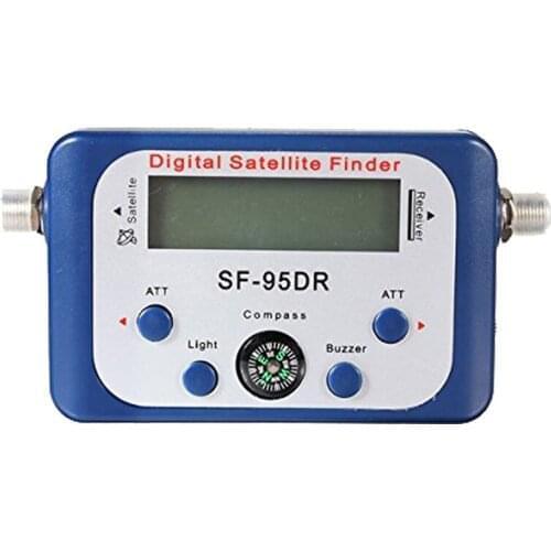 [100% New] Digital SF-95DR Meter Satlink Receptor Satellite Finder TV Signal Receiver Sat Decoder Satfinder LCD Display