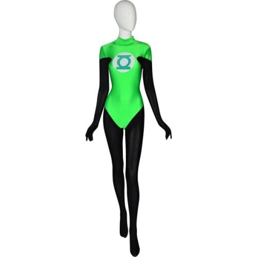 New Green Superhero Costume Spandex Cosplay Zentai Suit Green Superhero Tight Bodysuit Custom Made