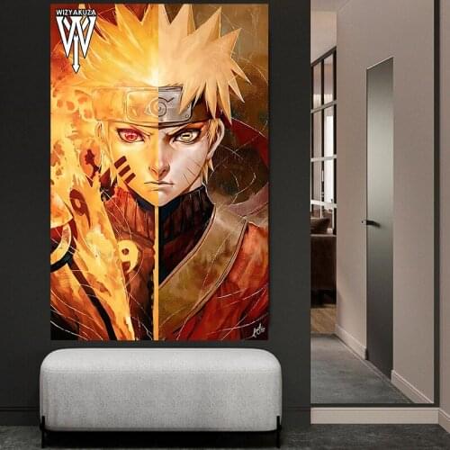 Anime Cartoon Canvas Painting Naruto Sasuke Posters and Prints Print Mural Pictures Childrens Room Home Wall Decor Boys Gifts