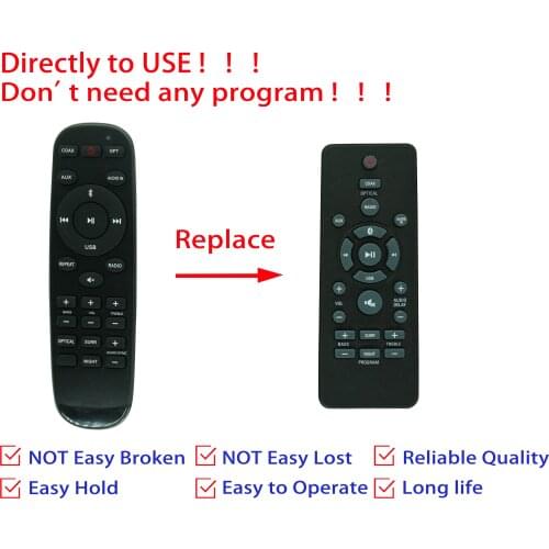 Remote Control For Philips HTL1193B HTL1193B/79 HTL1193B/94 HTL1193B/98 Bluetooth Soundbar Speaker System