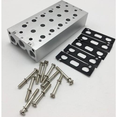 SS5Y3-20-14 SS5Y3-20-15 SS5Y3-20-16 SS5Y3-20-17 manifold solenoidvalve base SY3000 series solenoid valve junction plate