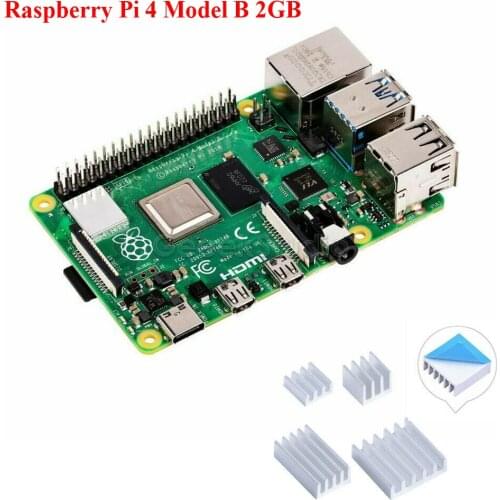 In Stock! Raspberry Pi 4 Model B 2GB RAM Quad core 64-bit 1.5GHz Bluetooth 5.0