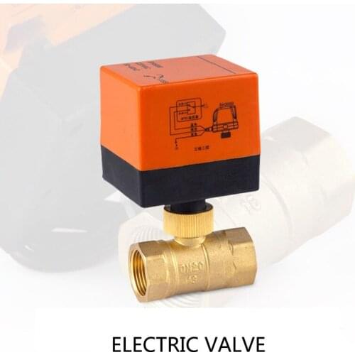 220VAC Brass Motorized Ball Valve 2 Way/ 3 Way, DN15 DN20 DN25 DN32 DN40 DN50, 3 Wires Control Electrical Ball Valve for Water