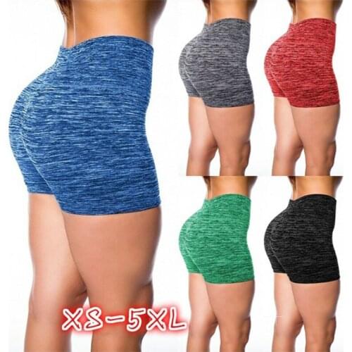 Womens yoga sports shorts high waist hip hips colorful yoga shorts sports sexy quick dry running casual shorts 2020