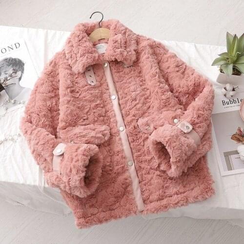 Women Winter Faux Fur Coat Female Casual Furry Teddy Bear Coats Fashion Streetwear Overcoat Fake Fur Warm Outwears
