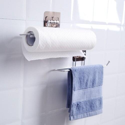 1Pcs Tissue Rack Wall Shelf Mounted Toilet Paper Holder Kitchen Holder Towel Rack Toilet Sink Door Hook Bathroom Storage