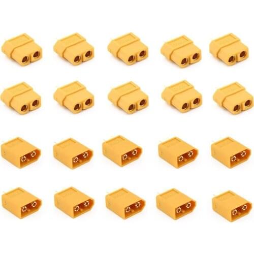 10 Pairs XT60 Male + Female Plugs Bullet Connectors for RC Lipo Battery and Motor Drone Accessories Plug and Play