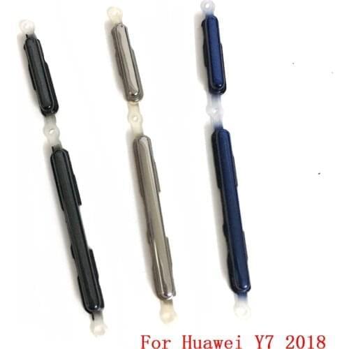 10pcs For Huawei Y7 2018 Volume Power Button Power ON OFF Volume Up Down Side Button Key
