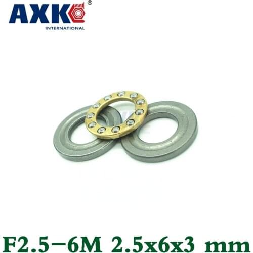 Axk 10pcs Free Shipping Axial Ball Thrust Bearings F2.5-6m 2.5*6*3 Mm Plane Thrust Ball Bearing Abec5 2.5x6x3mm
