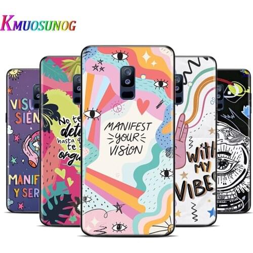 Lucky Eye Blue Evil Eye For Samsung Galaxy A9 A8 Star A8S A7 A6 A6S A5 A3 Plus 2018 2017 2016 A750 Black Phone Case